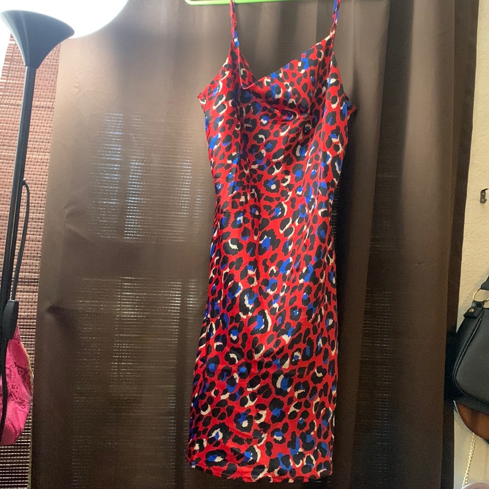Silk droopy top dress